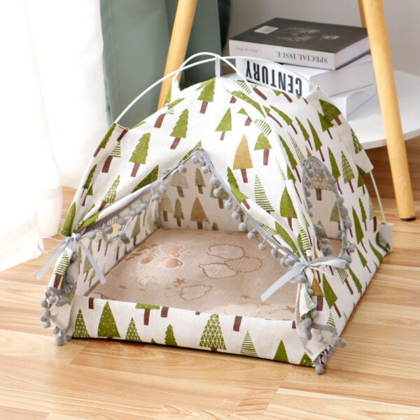 Cat Tent Cat Cat House Enclosed Pet Bed - Image 3