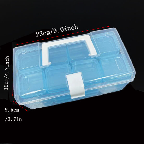 32-grid Transparent Plastic Storage Box Large Capacity Portable - Image 6