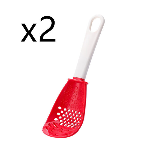 Multifunctional Slotted Spoon Grinding Cooking Spoon Mashed Auxiliary Food Ginger Garlic Spoon Press Potatoe Stir-frying Spatula Kitchen Gadget - Image 4