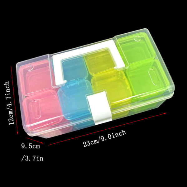 32-grid Transparent Plastic Storage Box Large Capacity Portable - Image 2