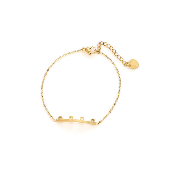 Fashion 18K Gold Bracelet Simple Geometric - Image 5