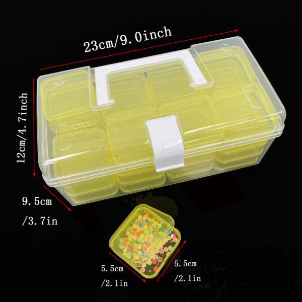 32-grid Transparent Plastic Storage Box Large Capacity Portable - Image 10