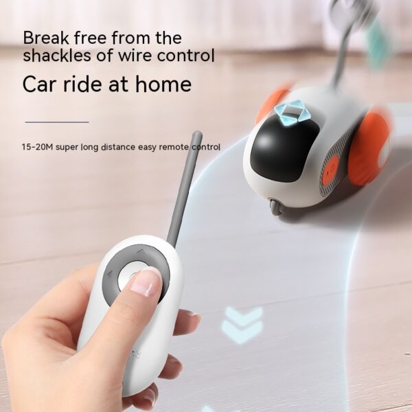 Remote Control Interactive Cat Car Toy USB Charging Chasing Automatic Self-moving Remote Smart Control Car Interactive Cat Toy Pet Products - Image 8