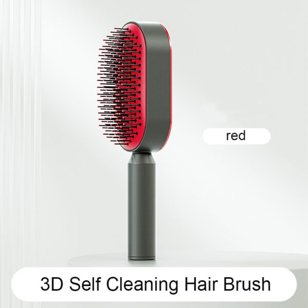 Self Cleaning Hair Brush For Women One-key Cleaning Hair Loss Airbag Massage Scalp Comb Anti-Static Hairbrush - Image 5