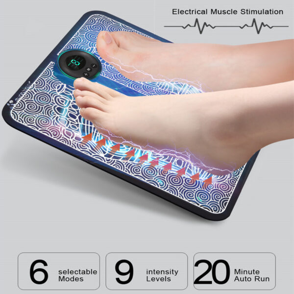 Ems Foot Massager Mat Tens Fisioterapia Electric Foot Cushion Blood Circulation Acupunctur Pad Foot Health Care Relaxation Pain - Image 8