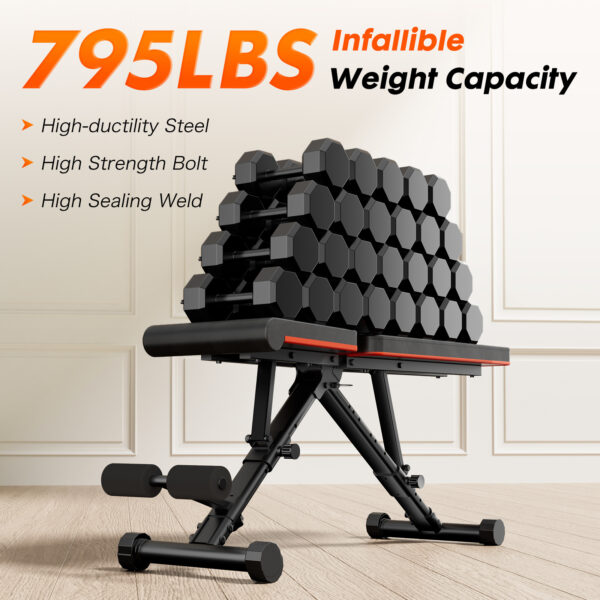 Adjustable Fitness Bench Suitable For Home Gyms - Image 6