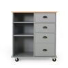 Kitchen Trolley 2 Drawers - 1 Door - Image 7