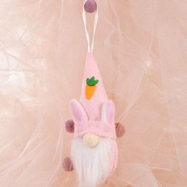 Easter Decoration Supplies Creative Easter Rabbit Faceless Doll Small Pendant Rabbit Ear Ornaments - Image 4