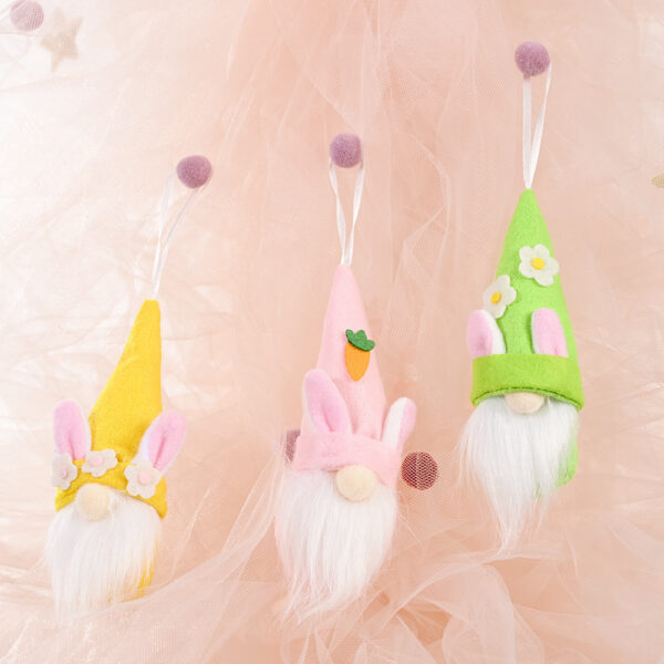 Easter Decoration Supplies Creative Easter Rabbit Faceless Doll Small Pendant Rabbit Ear Ornaments - Image 10