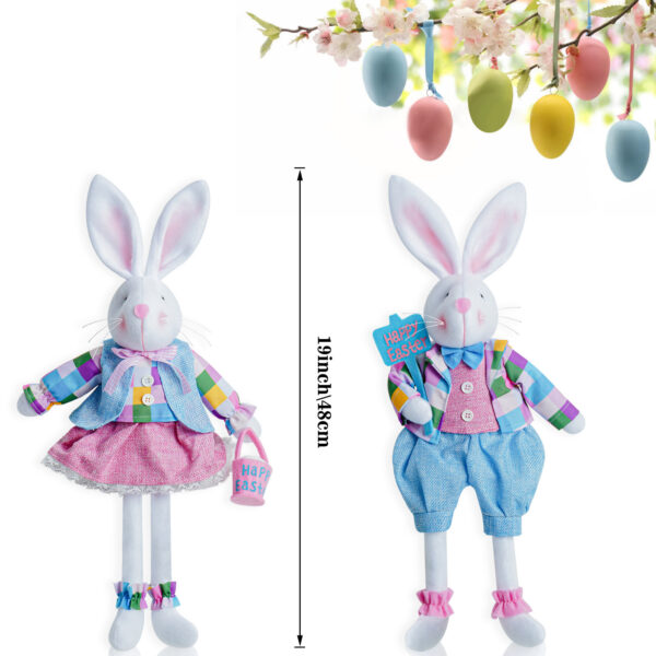 Easter Bunny Doll Easter Party Ornaments - Image 3