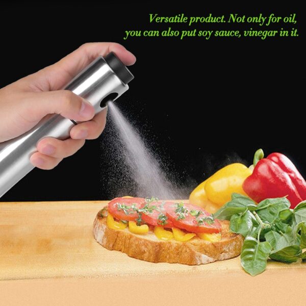 Stainless Steel Olive Oil Spraying Bottle Dispenser Sprayer Can Jar Kitchen Barbecue Tool - Image 9