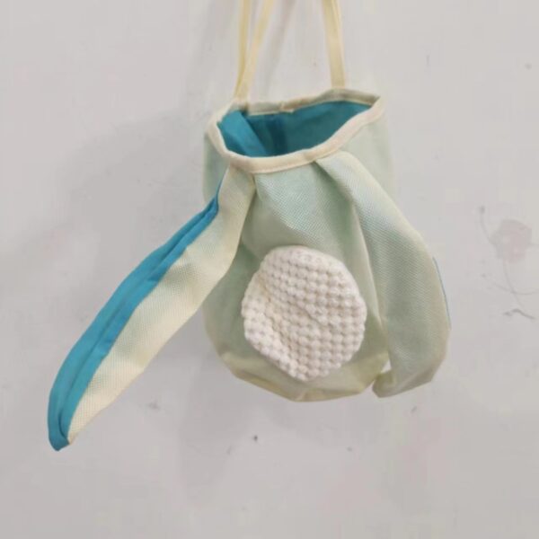 Fabric Bunny Ear Easter Bag Hanging - Image 4