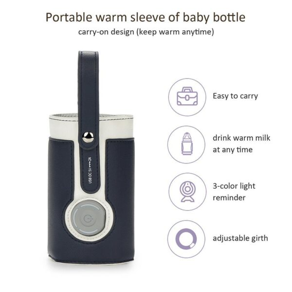 Bottle Warmer Bag 3 Temperature Adjustable Portable Baby Bottle Warmer for Home and on the Go - Image 10