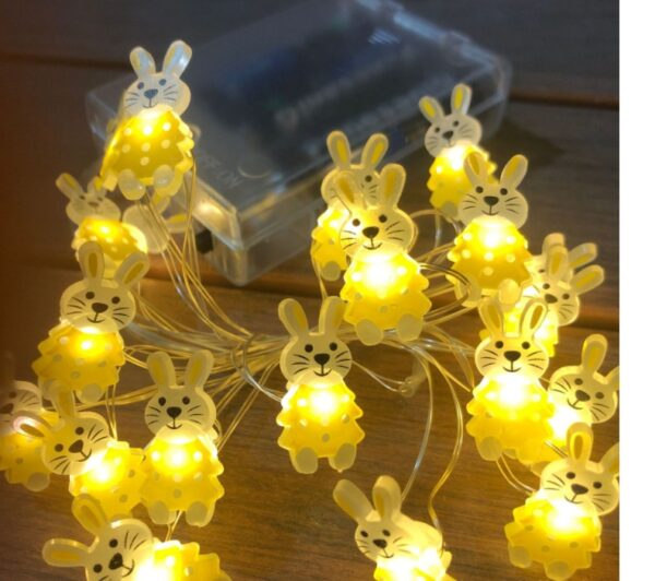 Shaped Carrot Bunny Lamp String Easter