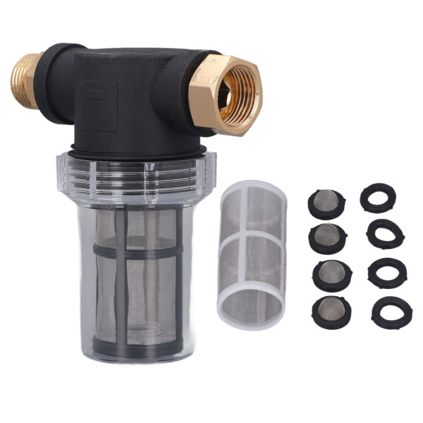 Garden Hose Filter for Pressure Washer Inlet Water Inline Sediment Filter Whole House Sediment Water Prefilter - Image 2