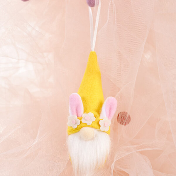 Easter Decoration Supplies Creative Easter Rabbit Faceless Doll Small Pendant Rabbit Ear Ornaments