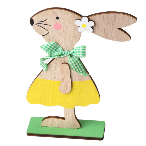 Easter Wooden Craftwork Rabbit Decoration - Image 6