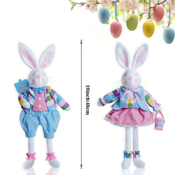 Easter Bunny Doll Easter Party Ornaments - Image 5