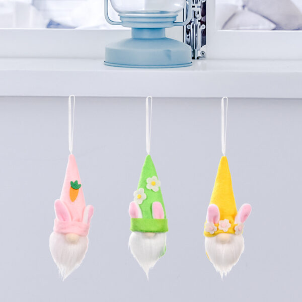 Easter Decoration Supplies Creative Easter Rabbit Faceless Doll Small Pendant Rabbit Ear Ornaments - Image 6