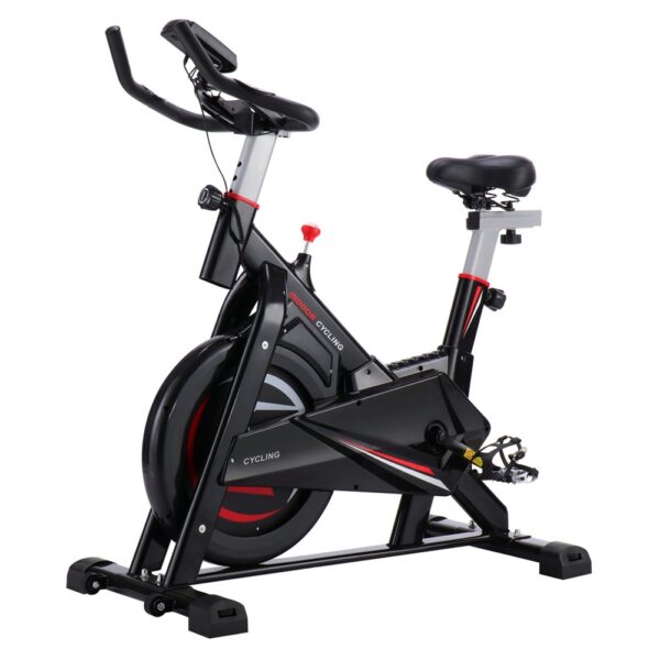 Gym Fitness Indoor Cycling Trainer Quiet Stationary Spinning Bike with Holder - Image 5