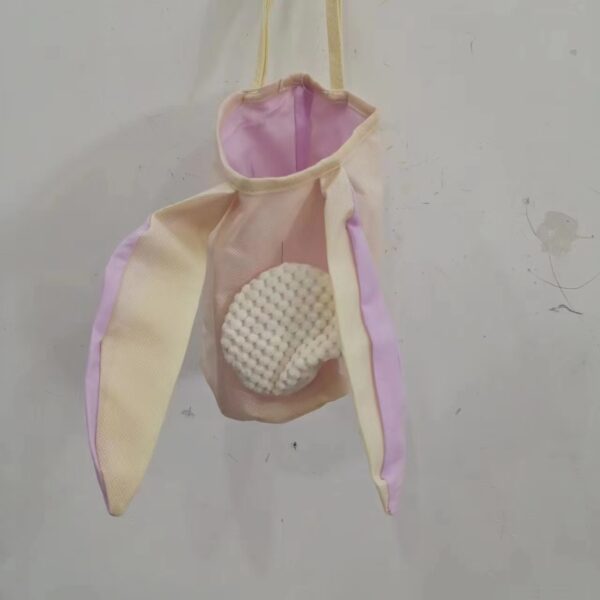 Fabric Bunny Ear Easter Bag Hanging - Image 5