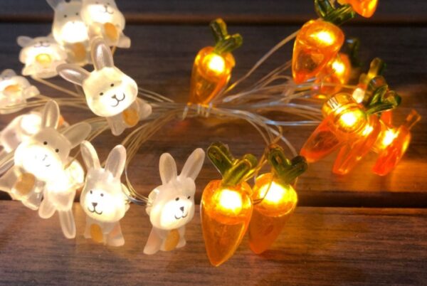 Shaped Carrot Bunny Lamp String Easter - Image 6