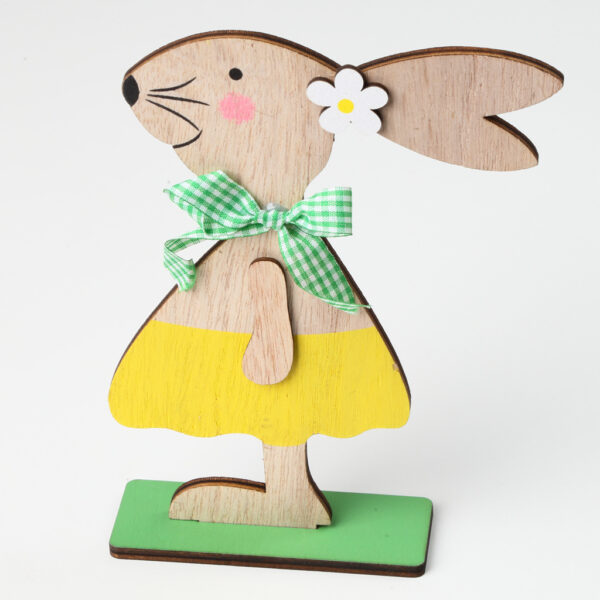 Easter Wooden Craftwork Rabbit Decoration