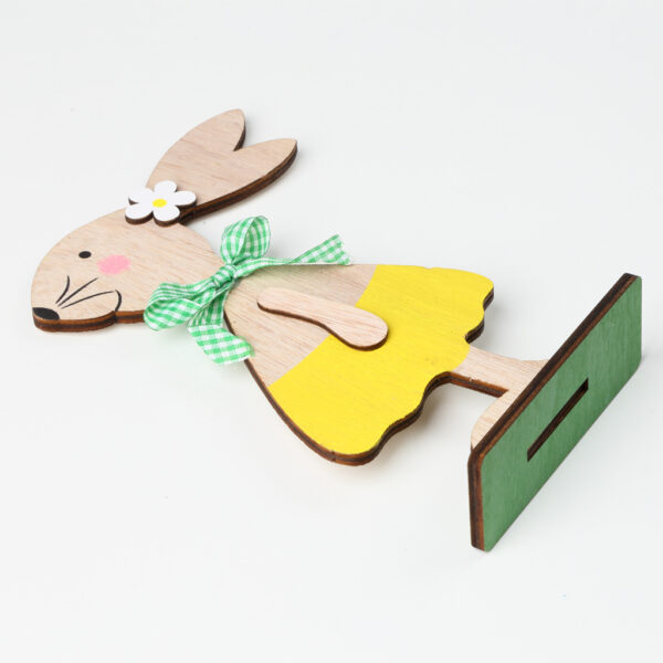 Easter Wooden Craftwork Rabbit Decoration - Image 5