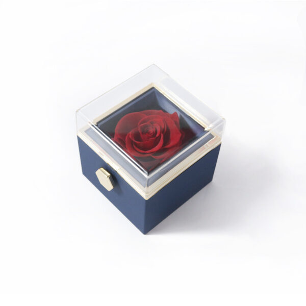 Fashion Acrylic Rotating Rose Jewelry Box - Image 10